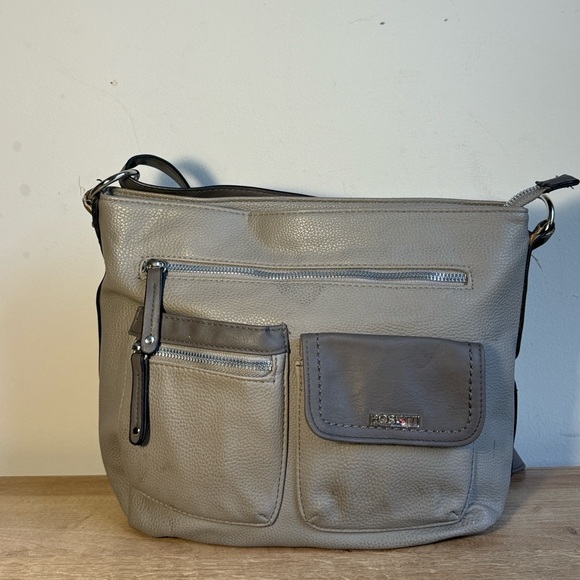 Rosetti Handbags - Rosetti Gray Crossbody Bag with Pockets